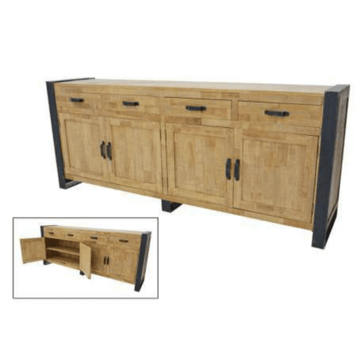 MD7500 1ตู้บัฟเฟต์ไม้ 4 ประตู 4 ลิ้นชัก รุ่น MD7500-1Madisson Collection