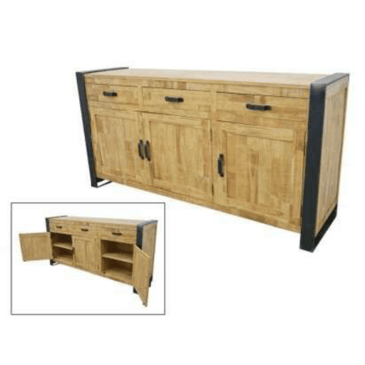 MD7501 1ตู้บัฟเฟต์ไม้ 3 ประตู 3 ลิ้นชัก รุ่น MD7501-1Madisson Collection