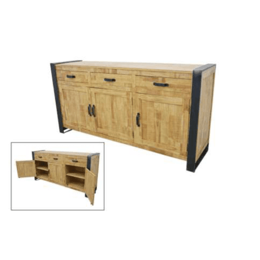 MD7501ตู้บัฟเฟต์ไม้ 3 ประตู 3 ลิ้นชัก รุ่น MD7501Madisson Collection