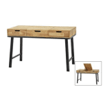 MD7713โต๊ะทำงานไม้ 2 ลิ้นชัก พร้อมช่องเก็บของและกระจก รุ่น MD7713New Orleans Collection