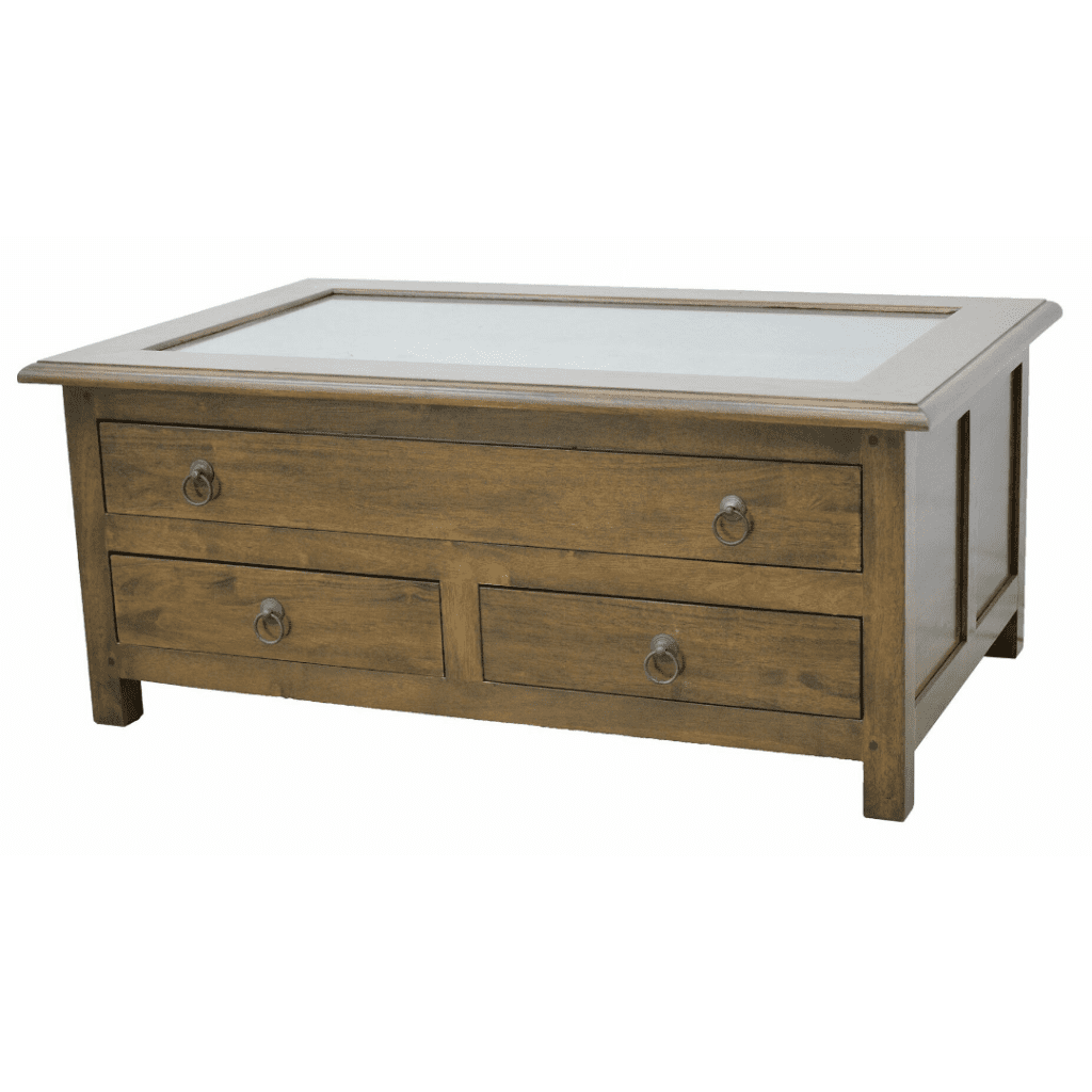 MD8034โต๊ะกระจกไม้ พร้อมลิ้นชัก รุ่น MD8034Living Room