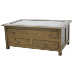 MD8034โต๊ะกระจกไม้ พร้อมลิ้นชัก รุ่น MD8034Living Room