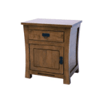 MD8049Lโต๊ะข้างเตียงไม้ พร้อมลิ้นชักและตู้เก็บของ - MD8049LBed Room