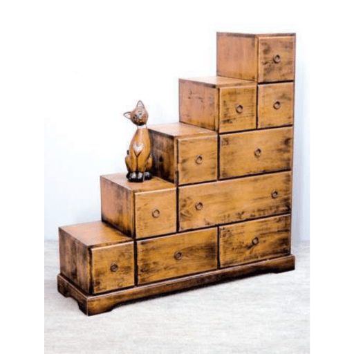 MD8157Gตู้ลิ้นชักไม้ทรงบันได 10 ช่อง รุ่น MD8157G (ซ้าย)Living Room