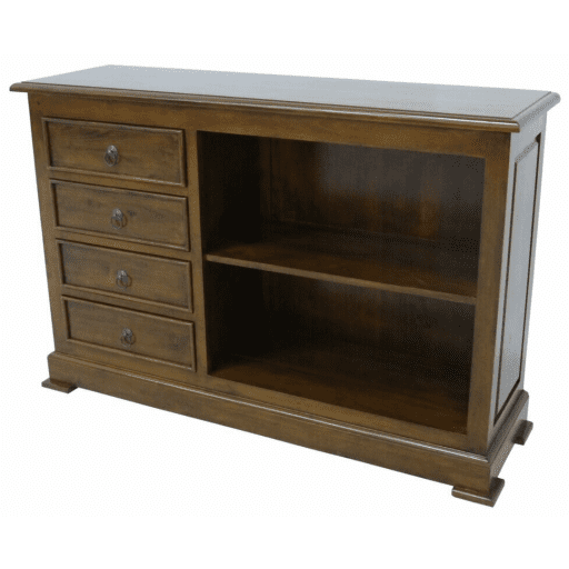 MD8178ชั้นวางหนังสือไม้แบบเตี้ย 4 ลิ้นชัก รุ่น MD8178Book Shelf