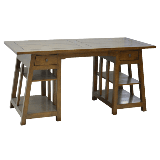 MD8256โต๊ะทำงานไม้ 2 ลิ้นชัก รุ่น MD8256Desk