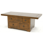 MD8447โต๊ะไม้ทรงสี่เหลี่ยมผืนผ้า พร้อมลิ้นชัก 5 ช่อง รุ่น MD8447Living Room