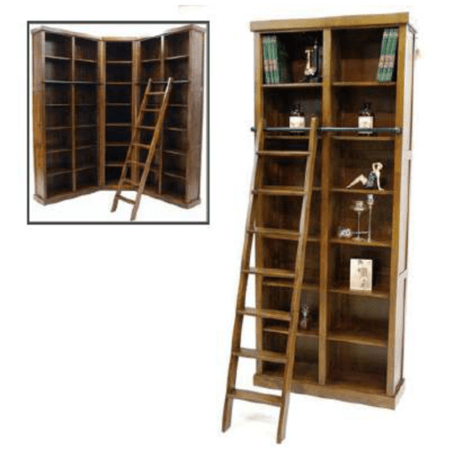 MD8448ตู้หนังสือไม้พร้อมบันได รุ่น MD8448Book Shelf