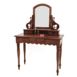 MD8467โต๊ะทำงานไม้ พร้อมกระจกและลิ้นชัก รุ่น MD8467Desk