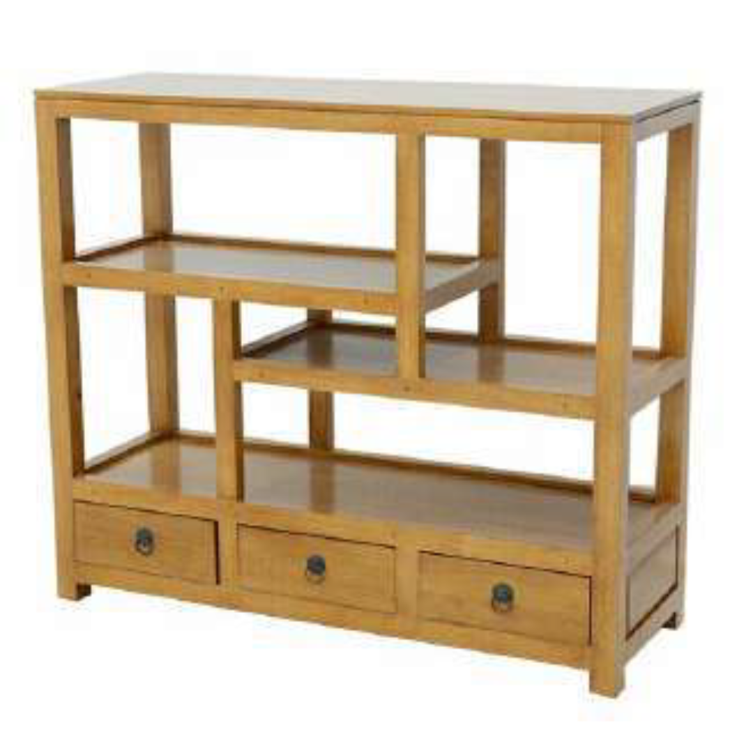 MD8491 MD8491ชั้นวางของไม้ พร้อมลิ้นชัก 3 ช่อง รุ่น MD8491Book Shelf