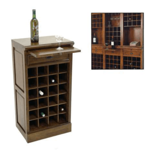 MD8495ชั้นวางไวน์ไม้ พร้อมชั้นวางและลิ้นชัก รุ่น MD8495Living Room