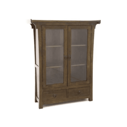 MD8740ตู้โชว์กระจกไม้ 2 บานประตู 2 ลิ้นชัก รุ่น MD8740Book Shelf