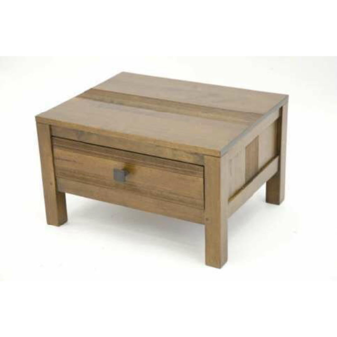 MD8757 MD8757โต๊ะหัวเตียงไม้แท้ 1 ลิ้นชัก MD8757 ขนาด 50x40x30 ซม.Bed Room