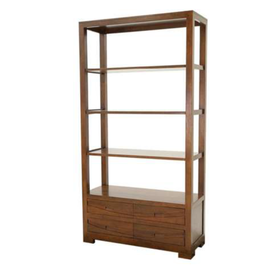 MD9121 MD9121ชั้นวางหนังสือไม้ พร้อมลิ้นชัก 4 ช่อง รุ่น MD9121Book Shelf
