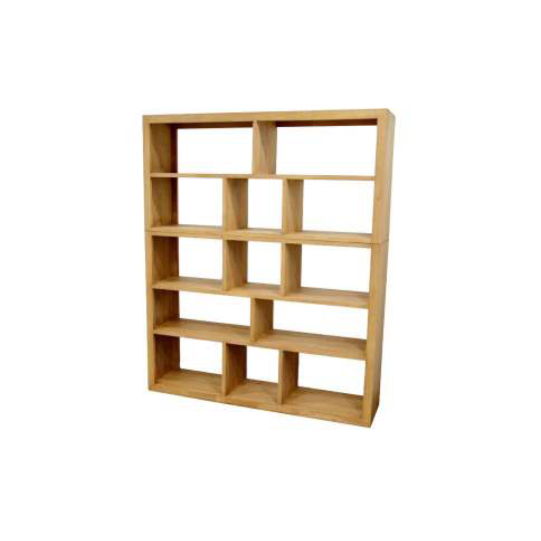 MD9134 MD9134ชั้นวางของไม้ ดีไซน์ไม่สมมาตร รุ่น MD9134Book Shelf