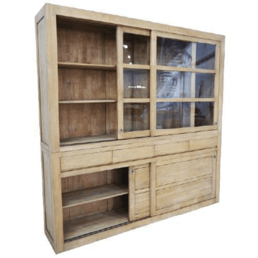 MD9135ตู้ลิ้นชักไม้ 2 ส่วน พร้อม 4 ลิ้นชักและ 4 บานประตู รุ่น MD9135Book Shelf