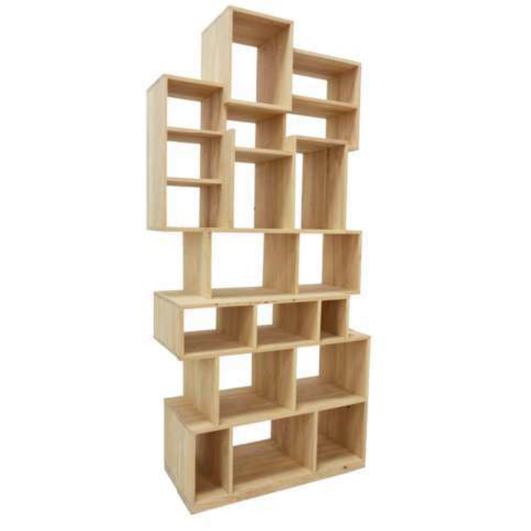 MD9216 MD9216ชั้นวางหนังสือไม้ดีไซน์ทรงลูกบาศก์ รุ่น MD9216Living Room