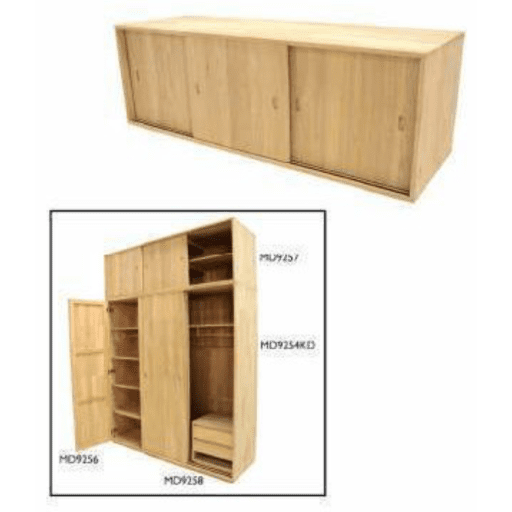 MD9257ตู้เก็บของไม้ 3 ประตู รุ่น MD9257Bed Room