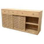 MD9274ตู้ไม้บานเลื่อน 3 ประตู 4 ลิ้นชัก รุ่น MD9274Cupboard