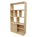 MD9296ตู้หนังสือไม้บานเลื่อน 2 บาน รุ่น MD9296Book Shelf