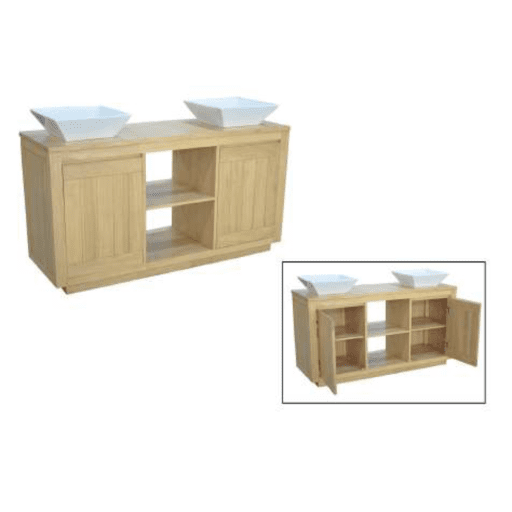 MD9334 1เคาน์เตอร์ซิงค์ไม้ 2 ประตู 2 อ่าง รุ่น MD9334-1Accessorie