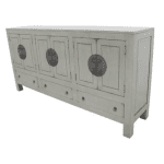 MD9340ตู้ไม้สไตล์จีนโบราณ 6 ประตู 3 ลิ้นชัก รุ่น MD9340Cupboard