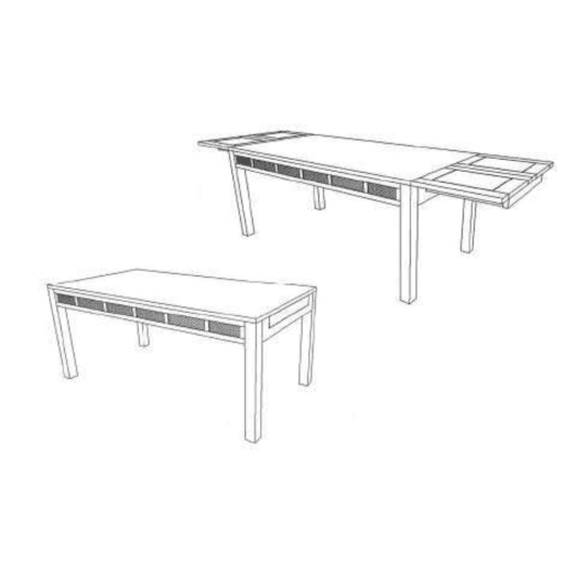 MD9727 1KDโต๊ะอาหารไม้ รุ่น MD9727-1KD ขยายขนาดได้Dinning Room