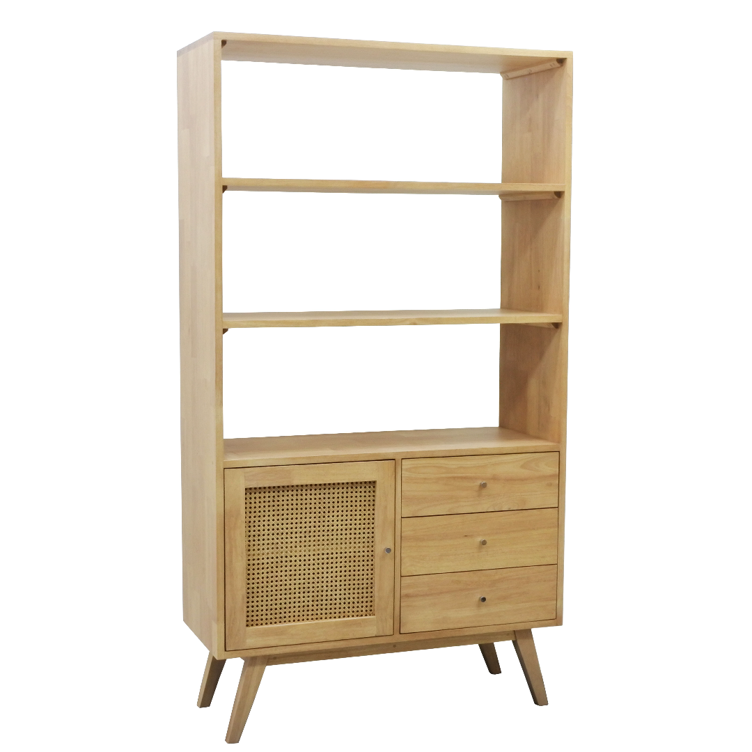 MD9760KD MD9760KDตู้เก็บของไม้บานเปิด 1 บาน พร้อมลิ้นชัก 3 ช่อง รุ่น MD9760KDBook Shelf