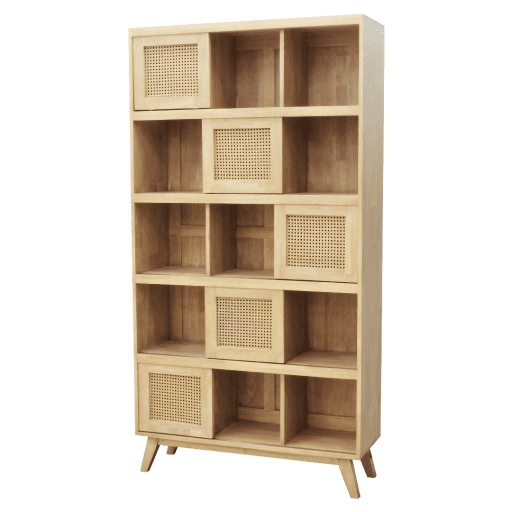 MD9761KDตู้หนังสือไม้บานเปิด 5 บาน รุ่น MD9761KDBook Shelf