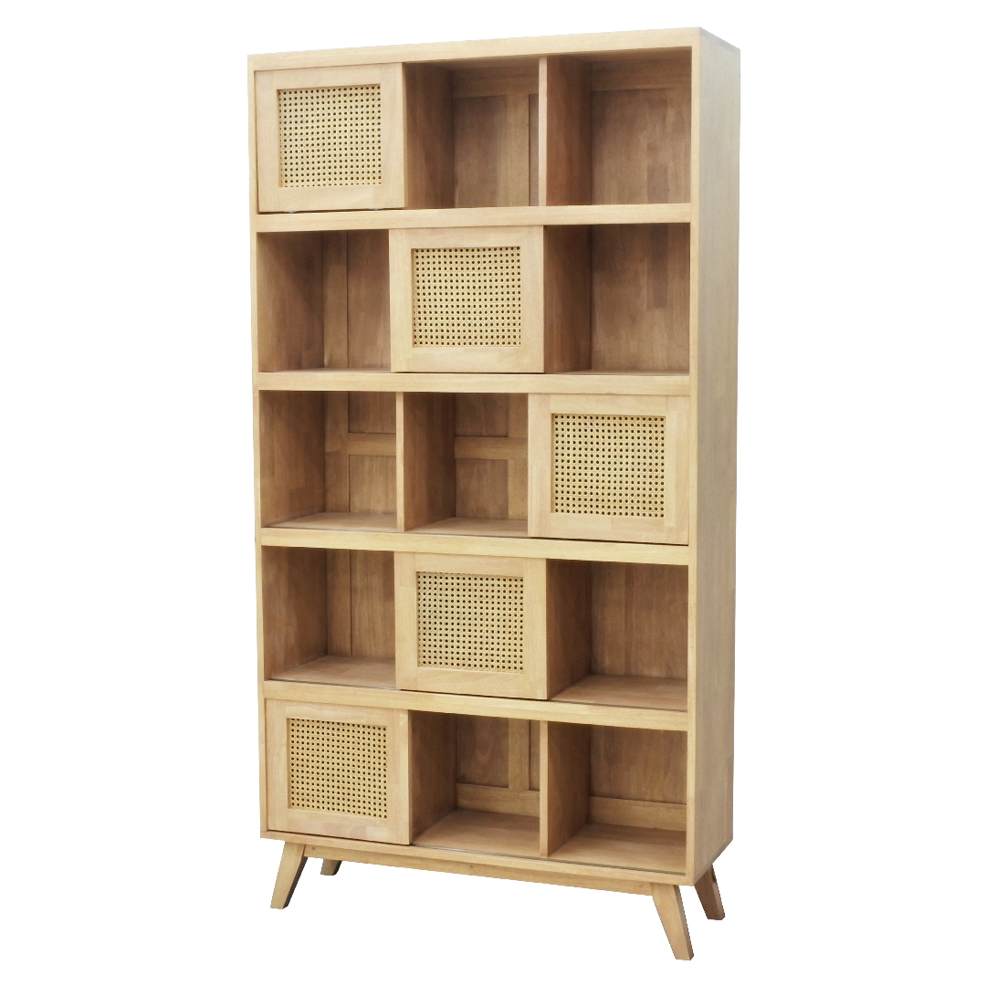 MD9761KD MD9761KDตู้หนังสือไม้บานเปิด 5 บาน รุ่น MD9761KDBook Shelf