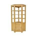 MD9076ชั้นวางหนังสือเข้ามุมไม้ 2 ลิ้นชัก รุ่น MD9076Book Shelf